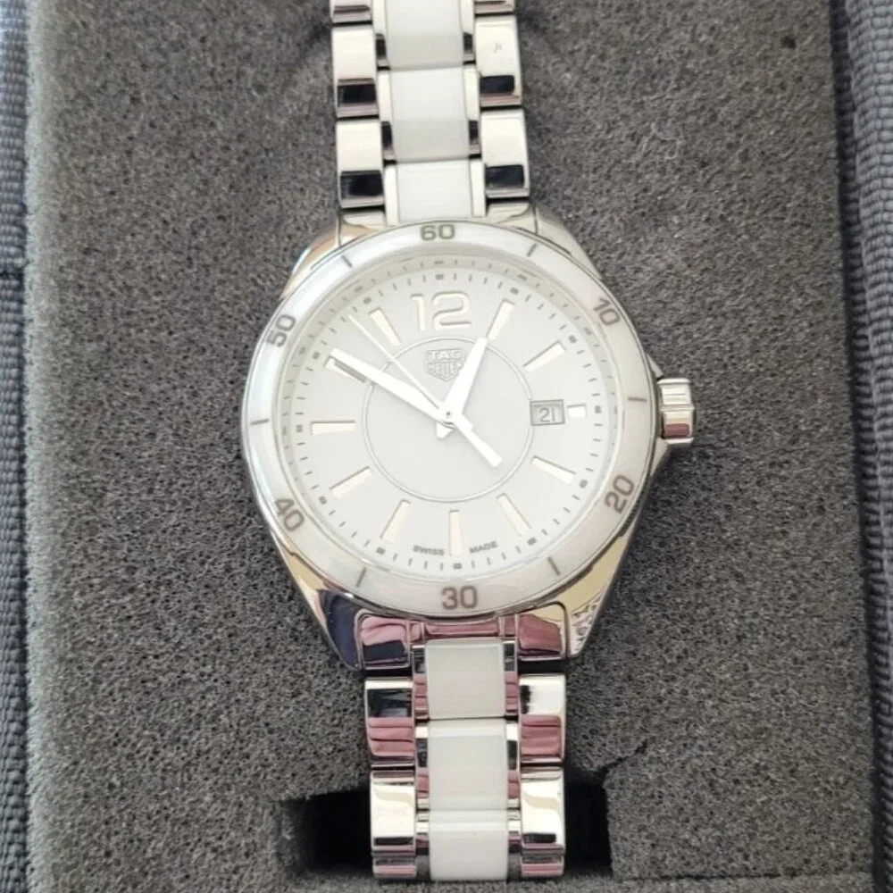 Tag Heuer WBJ141AC.BA0974 Midsize Womens Formula 1 Series Watch White Ceramic